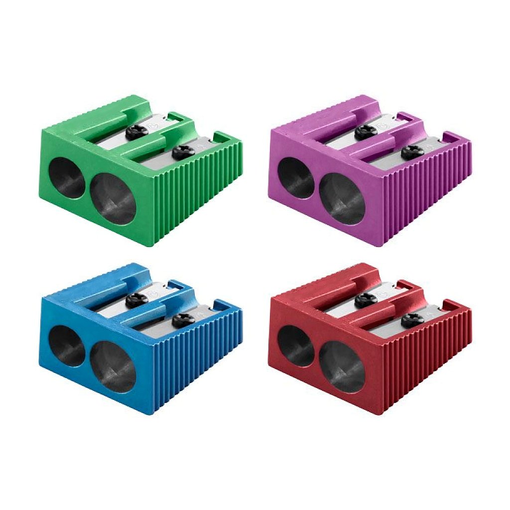 Metal pencil sharpener Arda assorted colors M021SC