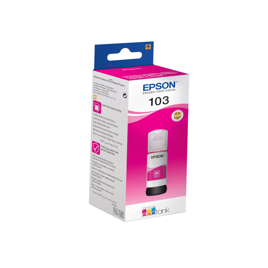 Tinta Epson 103 T00S3 L3150 Magenta Ecotank C13T00S34A 65ml